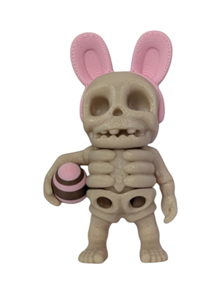 Tiny Articulated Easter Skeleton with Bunny Ears