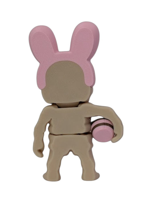 Tiny Articulated Easter Skeleton with Bunny Ears