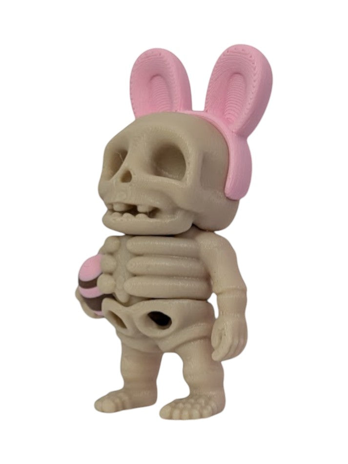 Tiny Articulated Easter Skeleton with Bunny Ears