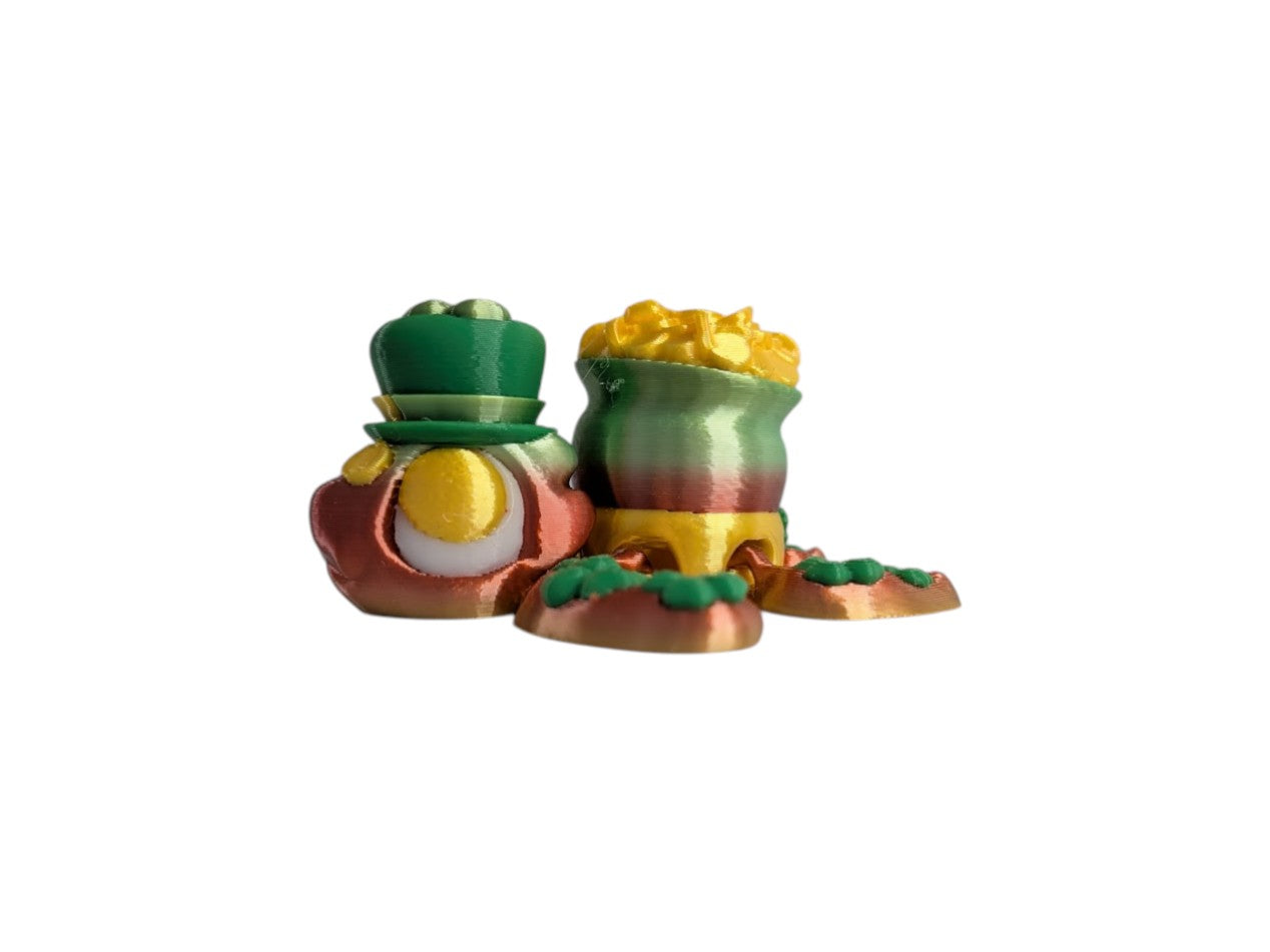 Lucky Clover Pot Turtle
