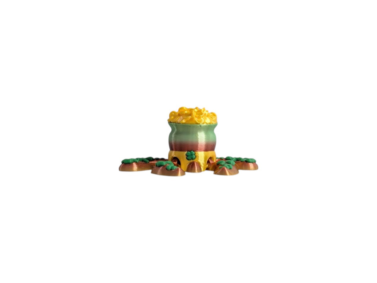 Lucky Clover Pot Turtle