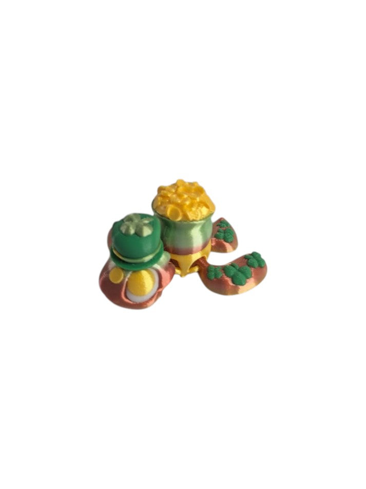Lucky Clover Pot Turtle