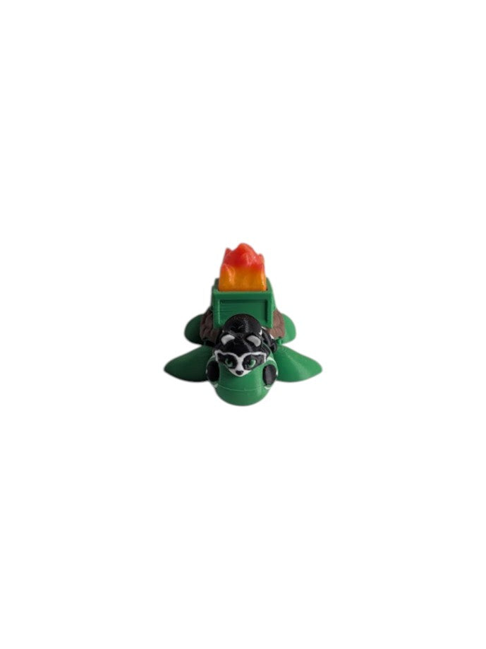 Articulated Dumpster Fire Turtle