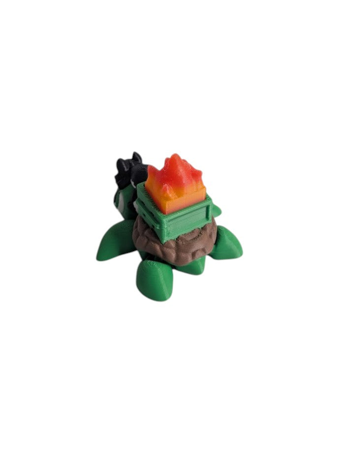 Articulated Dumpster Fire Turtle