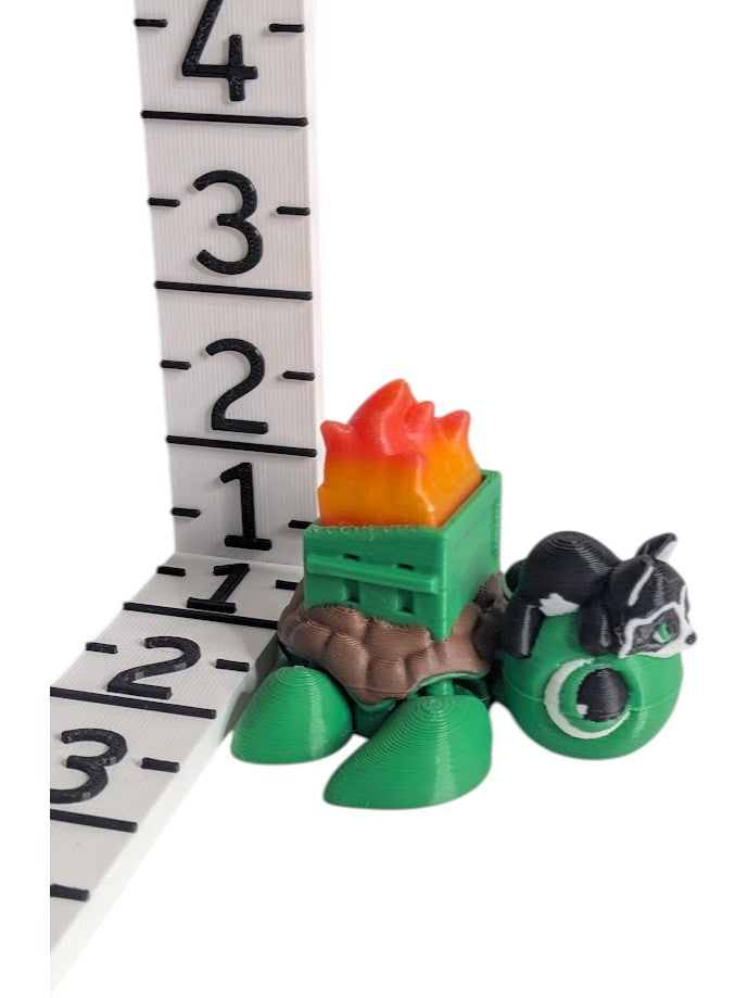 Articulated Dumpster Fire Turtle