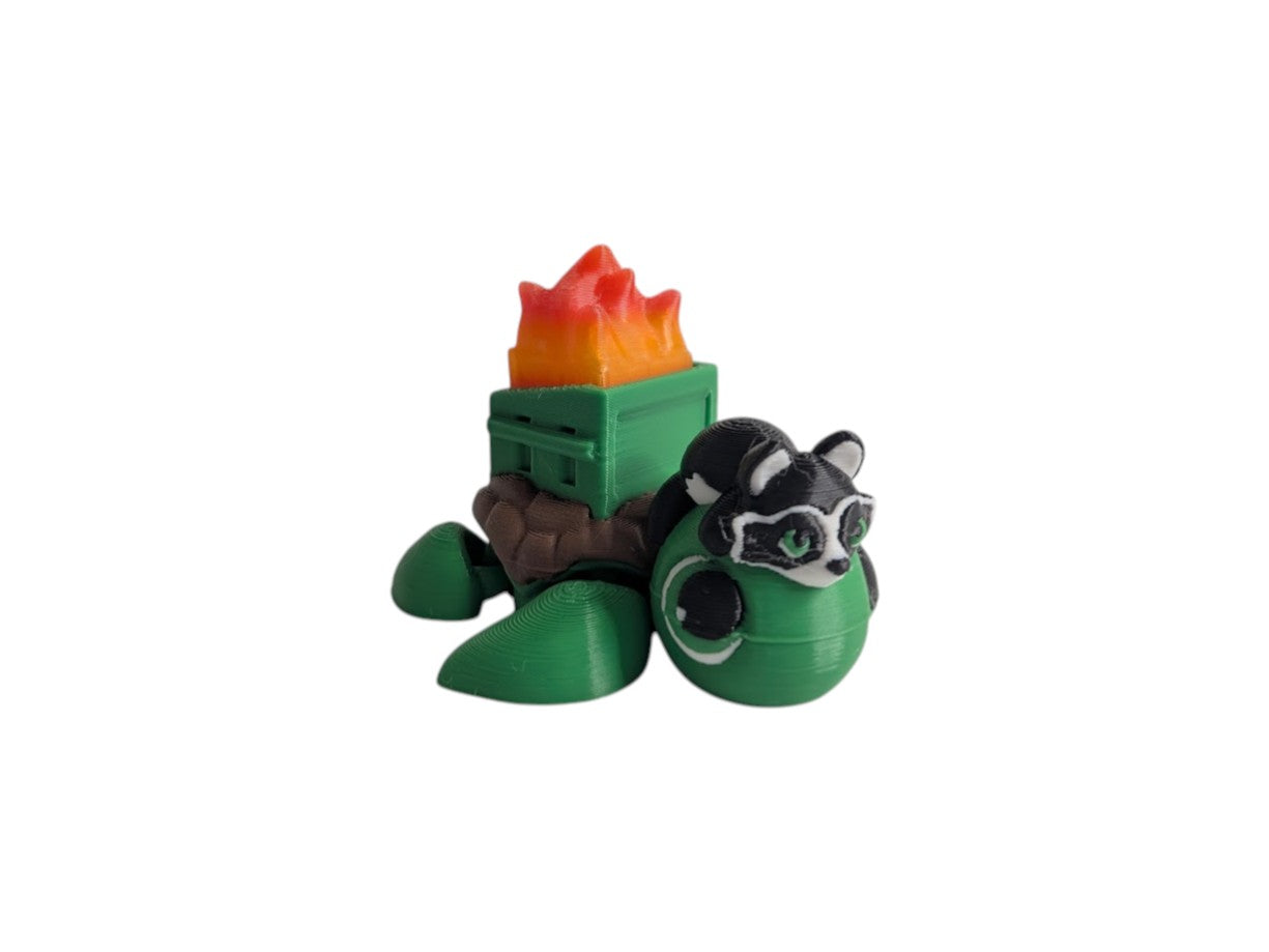 Articulated Dumpster Fire Turtle