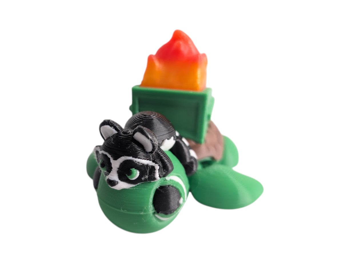 Articulated Dumpster Fire Turtle
