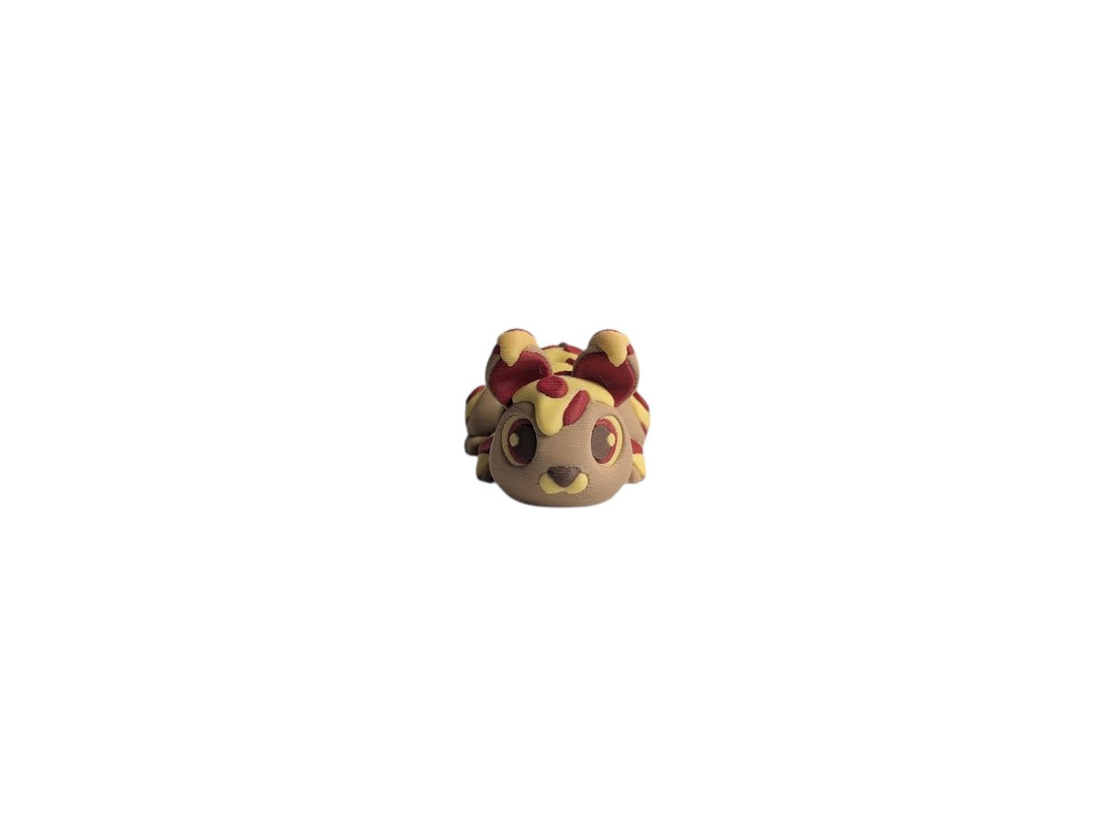 Articulated Pizza Patch Bunny Decorative Figurine