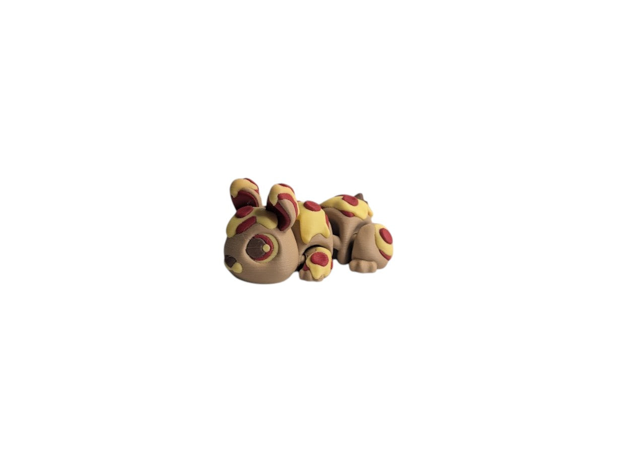 Articulated Pizza Patch Bunny Decorative Figurine