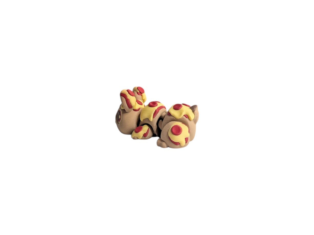 Articulated Pizza Patch Bunny Decorative Figurine