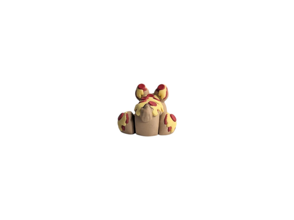 Articulated Pizza Patch Bunny Decorative Figurine