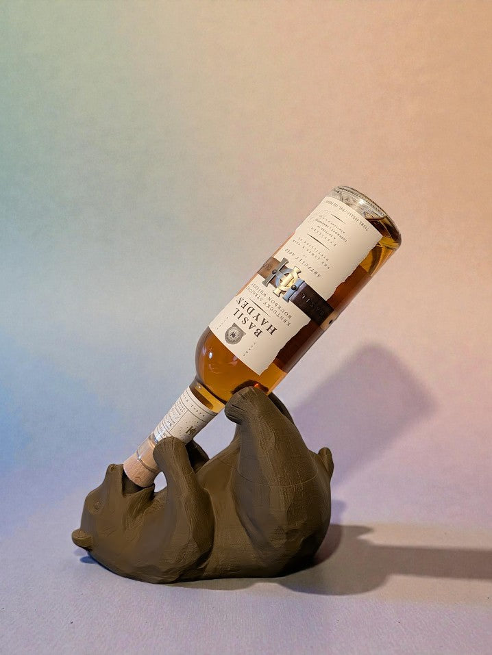 Sculptural Bear Bottle Holder